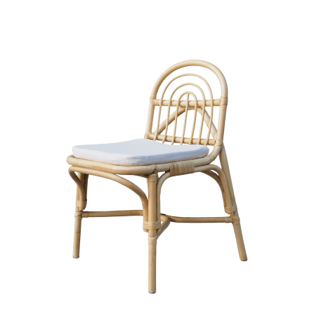 เก้าอี้ทานข้าว หวายแท้ PISAMAI รุ่น LEK DINING CHAIR ขนาด 42*55*88 ซม. สีธรรมชาติ_0